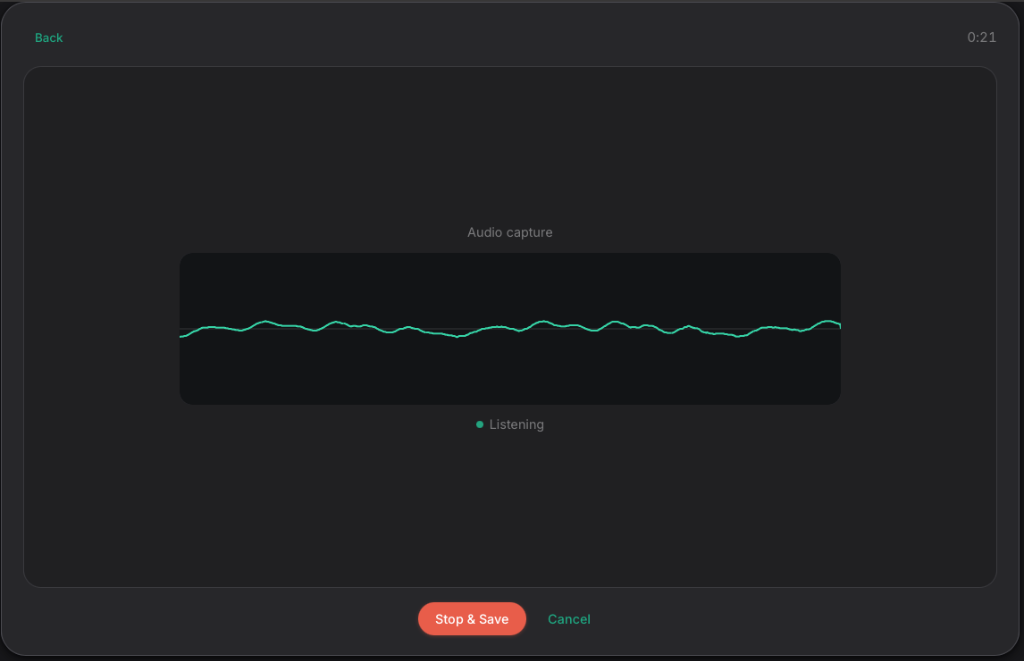 SlowClaw Audio Cature
